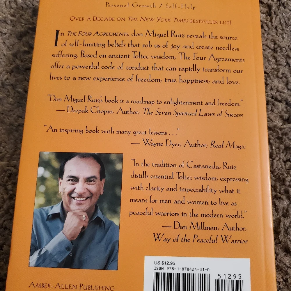 Book Bundle 1952 The Power of Positive Thinking & 1997 The Four Agreements - Picture 3 of 7